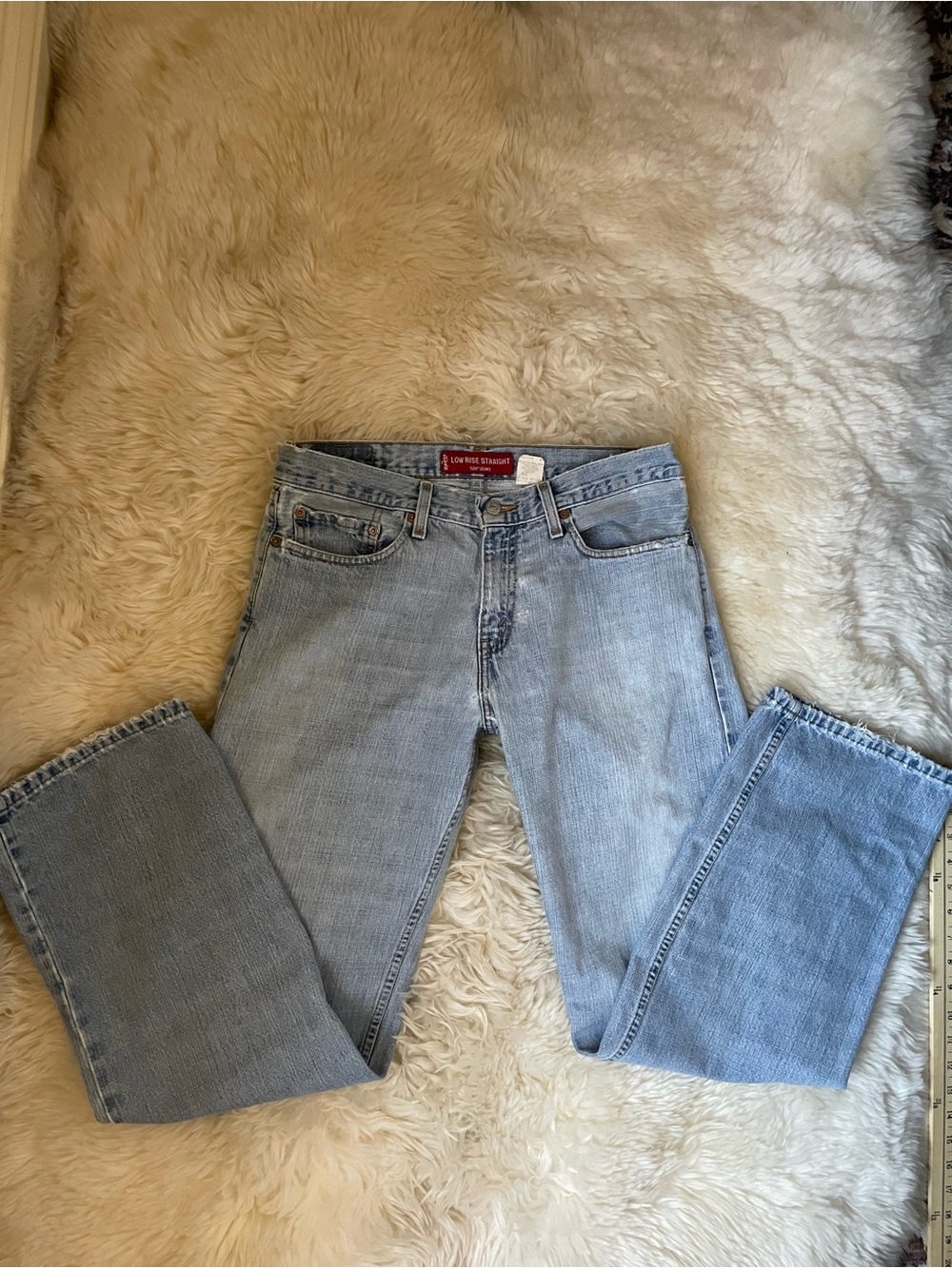 Vintage | rare Levi's 529 low rise baggy straight leg light wash jeans
